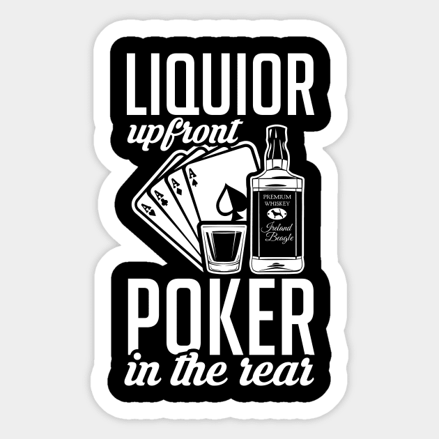 poker poker card game whiskey alcohol casino Sticker by OfCA Design